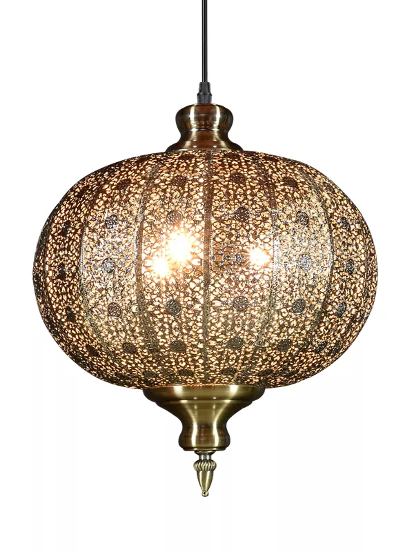 JY34026-摩洛哥西餐厅咖啡店铺装饰复古电镀吊灯