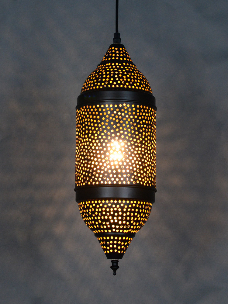 JY31001A-复古摩洛哥风情冲孔铁艺吊灯