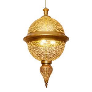 JY2138-Moroccan Style Hollow Carving Hallway Pendant Lamp Restaurant Corridor Gold Lighting From China