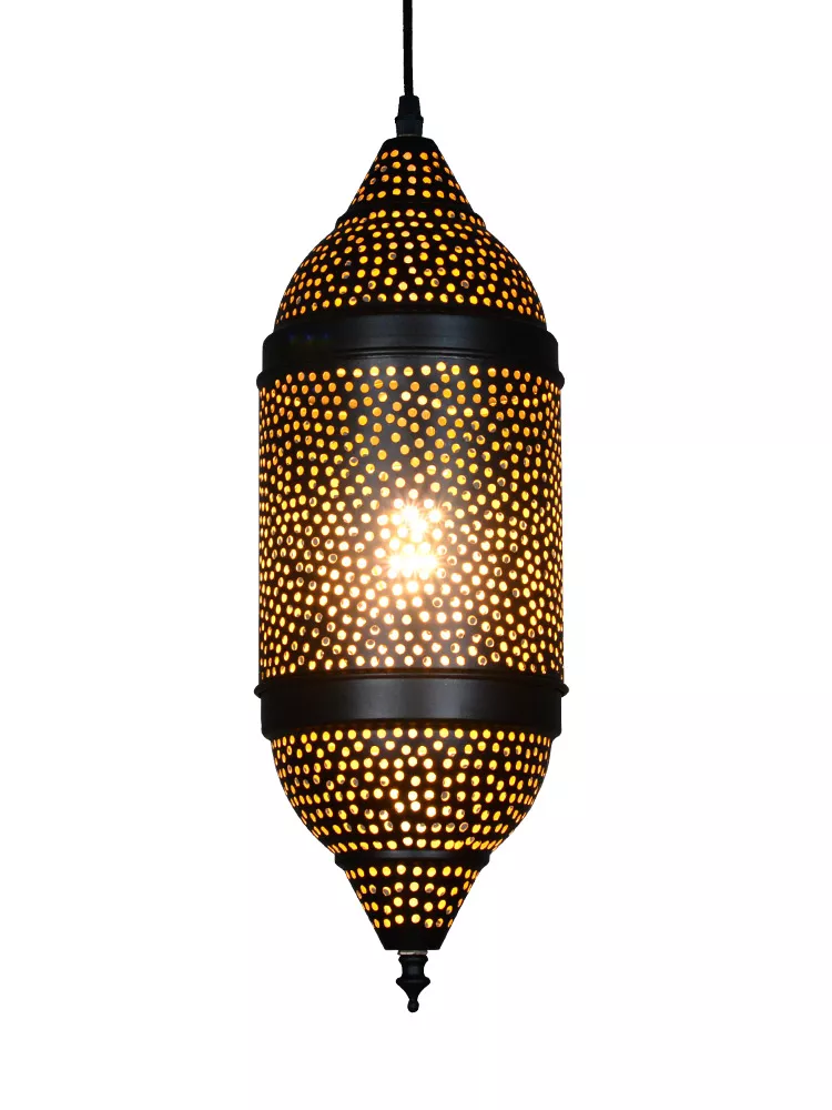 JY31001A-复古摩洛哥风情冲孔铁艺吊灯