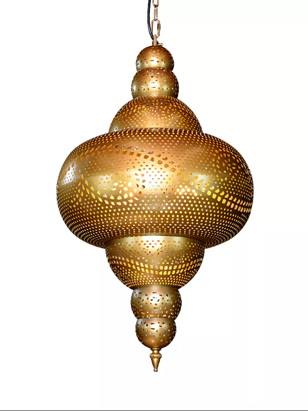 JY35017-摩洛哥风格穆斯林复古金色吊灯