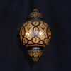 JY2060B-Exotic Arabic Style Morocco Hotel Restaurant Staircase Hollow Carving black/gold Chandelier