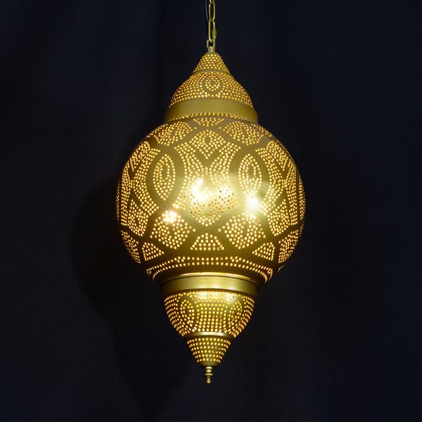 JY2060B-Exotic Arabic Style Morocco Hotel Restaurant Staircase Hollow Carving black/gold Chandelier