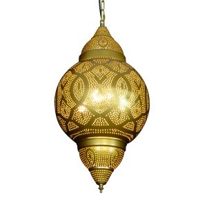 JY2060B-Exotic Arabic Style Morocco Hotel Restaurant Staircase Hollow Carving black/gold Chandelier