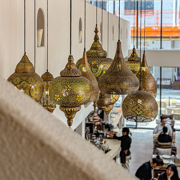 JY2121-Moroccan Lights Arabia Muslims Style Retro Restaurant Project Small Pendant Lamp