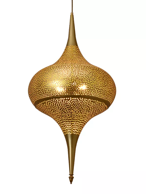JY35019-摩洛哥风格穆斯林复古金色吊灯