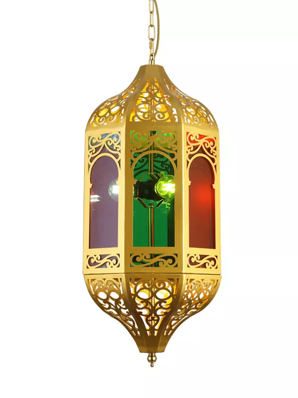 JY37024-摩洛哥风格清真寺用传统金色餐厅吊灯