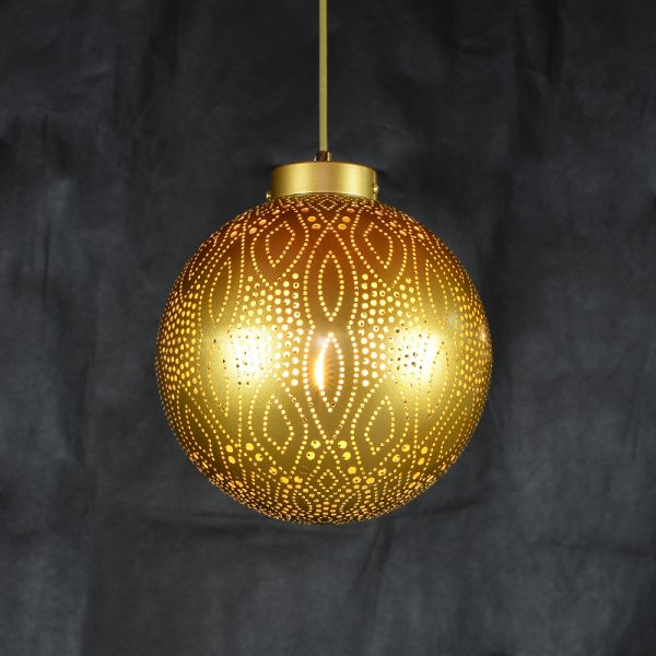 JY2122-Arabian style corridor Gold Lamp Staircase hollowed-out carved art Pendant Light