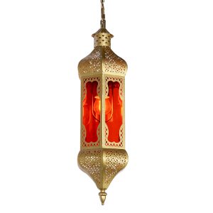 JY2125-Arabian style Gold antique brass lighting fixture handmade hotel restaurant aisle moroccan pendant light
