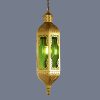 JY2125-Arabian style Gold antique brass lighting fixture handmade hotel restaurant aisle moroccan pendant light