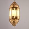 JY2129-Thai Style Brass color restaurant hanging ceiling light villa iron metal chandelier Arab decor pendant lamp