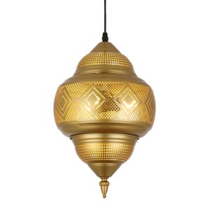 JY2133-Custom Design Led Traditional Moroccan Hanging Light Aluminum Pendant Lamp From China