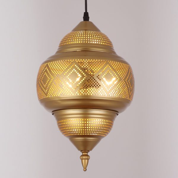 JY2133-Custom Design Led Traditional Moroccan Hanging Light Aluminum Pendant Lamp From China