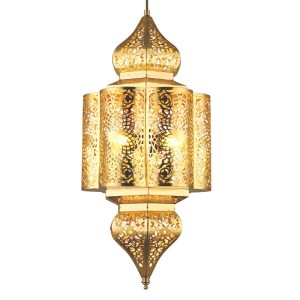 JY2140-Southeast Asian style staircase iron chandelier Thai retro nostalgic industrial style living room restaurant Thai lighting