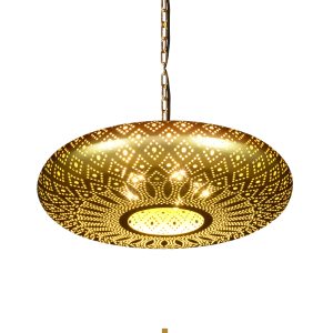 JY2142-Club Hollow Carved Chandelier Moroccan Style Exotic Retro Bar Metal Iron Restaurant Hotel Lamp