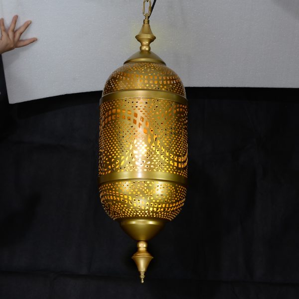 JY2150-Morocco Turkey Style Atmosphere Traditional Gold Pendant Lights Hotel Restaurant Arab Lamps