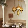 JY2152-Southeast Asian style light Morocco Indoor Homestay Restaurant Project Gold Pendant Lamp