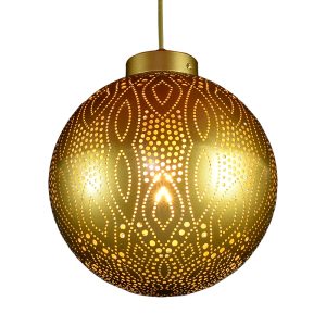 JY2122-Arabian style corridor Gold Lamp Staircase hollowed-out carved art Pendant Light