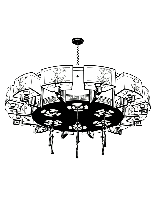 JY31001A-复古摩洛哥风情冲孔铁艺吊灯